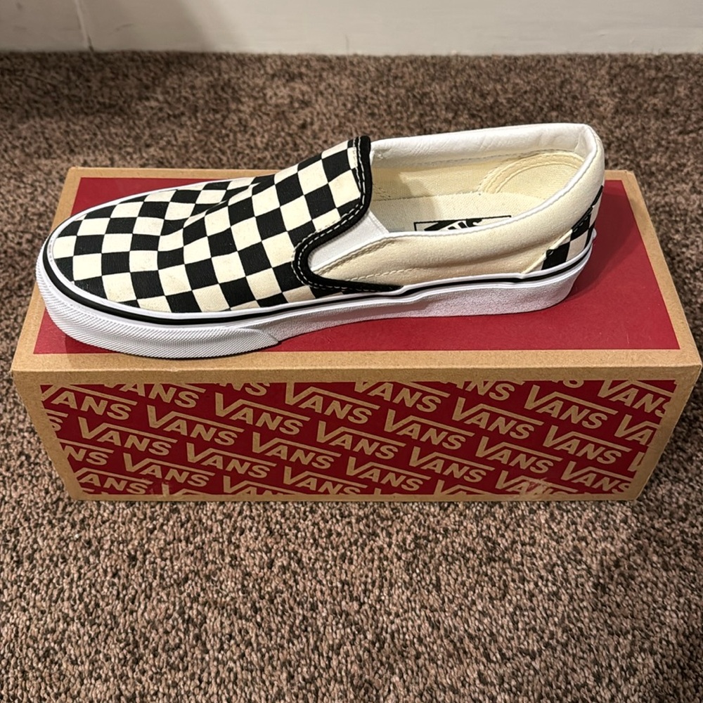 Checkered Slip on Vans